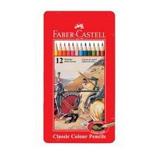 파버카스텔 일반 색연필 틴케이스, 1개, 12색