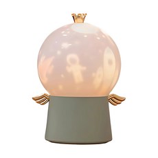 엔젤인어스 프로젝터 무드등 LED 오르골 아이방 침실 수면 취침 수유 조명 선물, 베이비카키