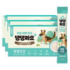 보령 리베펫 댕댕짜요 플러스 관절건강 강아지 영양간식, 보스웰리아&초록입홍합, 360g, 3세트