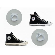 신발끈 컨버스 호환 신발끈 운동화끈 런닝화끈 척테일러 호환, 1세트, 7mm 화이트 140