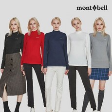 몽벨 [최초가 79 000/] 여성 기모 모크넥 티셔츠[종택일]