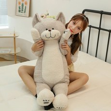 앤티키 빅캣90cm 캐릭터 바디필로우, 회냥이