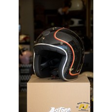 P&J 捷寶 ASTONE 碳纖維 輕量化 復古帽 安全帽 亮面拉線彩繪, 1個