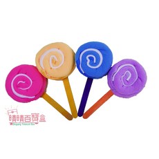 晴晴百寶盒 棒棒糖造型毛巾，創意婚禮小物/生日禮物，遊戲區自備小毛巾，柔軟吸水, 1個, 蛋糕毛巾（需等14天）