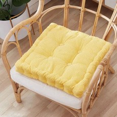 쿠션 겨울용 학생 사각 방석 직장인, 블루