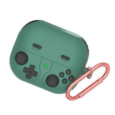 Buds3/3Pro 이어폰 쉘 안티 더스트 랩과 간편한 접근 디자인 보호기를 위한 소프트 터치 실리콘 이어버드 보호기, Pine green