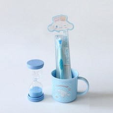 어린이 칫솔 세트 3분 모래시계 어금니 케어 칫솔모 캐릭터, 4.쿠로미컵+쿠로미칫솔세트
