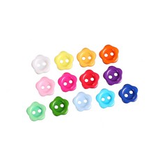 9mm 스위트 꽃단추(10개) [B3534], 노랑, 1개