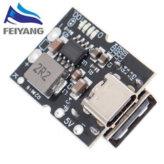 C타입 USB 부스트 컨버터 스텝 업 전원 모듈 배터리 충전 보호 보드 LED 디스플레이 DIY 충전기용 5V 2A, [02] Welding, 02 Welding