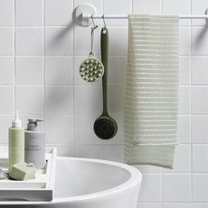 JAJU 25N 부드러운 라인 샤워 타월_카키그레이 -8806076201158 435181, JAJU 25N 부드러운 라인 샤워 타월_카키그레이 -