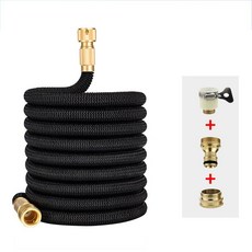 가남 초강력 고압 분사 세차호스 베란다호스, 블랙, 7.5m