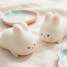 토끼 아기토끼 말랑이 스퀴시 쫀득이 모찌 스트레스볼 주물럭 선물 놀이, 2개, 순둥토끼