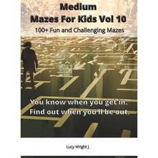 Medium Mazes For Kids Vol 10: 100+ Fun and Challenging Mazes Hardcover, Sweet Draw America, English, 9781801410823