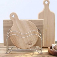 도마 랙 사무실 쟁반 꽂이 주방 정리 용품 거치대 보관 도마랙 스텐 접시 정리대 자취, 1개, 상세페이지 참조