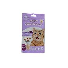 Hulu cat 卡滋化毛潔牙餅 60g 貓咪潔牙零食 化毛餅 磨牙餅, 鮪魚, 1個