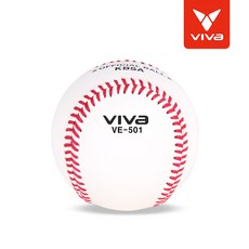 VIVA 야구공 VE-501 (초등 공인구) 야구공 시합구 100% 소가죽 울50% 흑사사용, 1개