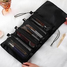 휴대용 블랙 파우치 화장품 분리형 사각 화장품 ang+3287eZ