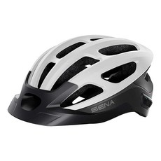 Sena 성인용 R1 EVO (2022) 스마트 사이클링 헬멧 매트 화이트 S US, R1 EVO 메시 인터콤, Small