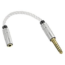XMSJSIY 4.4mm 밸런스에서 3.5mm TRS 스테레오 오디오 케이블 밸런스형 수컷에서 암 헤드폰 은 은도금 오디오선 NWZX300A NWWM1A NWWM1Z PHA2A