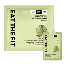 잇더핏 단백질 쉐이크 1주 플랜 피스타치오맛, 7개, 40g