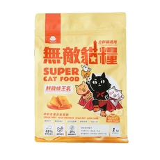 無敵貓糧 貓飼料 蜂王乳 霸王野雞 鮮雞蜂王乳 優質蛋白質, 1個, 1kg, no this value