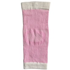 ENEH 棉質護膝 透氣吸汗運動防護膝關節 台灣製造自行車安全護具 粉色 F碼, 1個