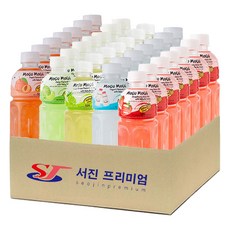 (서진프리미엄) 모구모구 5종혼합(복숭아+멜론+샤인머스켓+요거트+딸기) 320mlx35ea, 320ml