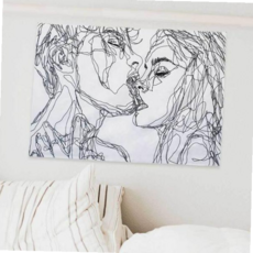 S 패브릭 포스터 액자 인테리어 거실 커플 침실 대형 59000EA 1EA, 본상품