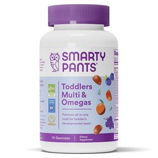 SMARTYPANTS vitamins 孩童綜合維他命&Omega-3軟糖 綜合水果口味, 1罐, 70顆