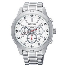 SEIKO 精工 時尚三眼計時腕錶 SKS601P1 白面