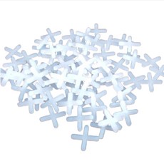 균일간격 유지 타일용 스페이서 세트 3mm 교차형 시공도구 100개입