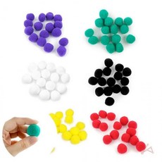 25mm 뿅뿅이 수예용품 수예부자재, 1개, 검정