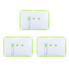 나인조이 미니화이트보드 A4(20x30) 3P 세트 (펜3 + 자석6) 4color 색상선택, 그린, 본상품선택