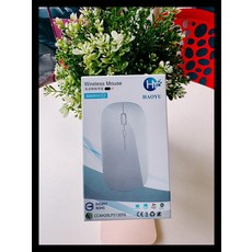 HAOYU 無線滑鼠，輕巧便攜，反應靈敏，人體工學設計，節能省電, 白色, 全新 無線滑鼠 無線連接 迷你 超輕薄 #電視盒配件#B0009