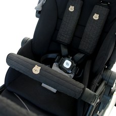 M4U 맘스포유 패브릭 100수 누빔 자수 유모차 안전바 커버 (블랙), 1개, 안전바커버_아이보리(토니)