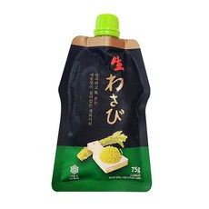 유아사 생와사비 800g 갈아만든 냉동 고추냉이 대용량 업소용, 75g, 3개