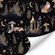 HLNIUC 핑크 퍼플 튤립 벽지 43.2 x 294.9cm(17 x 118인치) 수채화 꽃 콘택트 페이퍼 보헤미안 튤립 꽃 잎 아트지 베이지 보태니컬 플로럴 월페이퍼 아, 우드랜드 애니멀