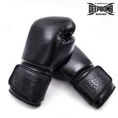 DEEPBOMB 黑潮系列拳擊手套 泰拳拳套, 1個, 黑色