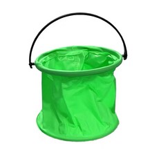 摺疊水桶 美術用品 寫生便攜 戶外多功能, 綠