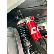 UCC機車精品店 CRS C03X 後避震 全可調 預載 阻尼可調 勁戰 六代 JETS SL DRG MMBCU, 紅色, 1個