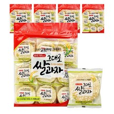 그대로 쌀과자 소포장 개별포장 고소한 과자, 200g, 5개