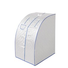 單人家用桑拿箱 蒸汽發汗浴箱 折疊好收納 半身浴缸, 藍色