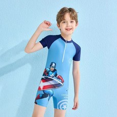 兒童泳衣男童分體泳裝中大童防曬速干游泳套裝