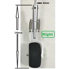DIY RC 비행기용 금속 메인 랜딩 기어 다양한 옵션, 한개옵션1, 13 130mm right 4mm hole