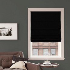 선 제로 프레블 텍스처드 전체 암막 코드리스 로만 셰이드 31인치 x 64인치 회색