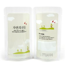 (한양)스탠딩파우치 자연의선물 100매 레토르트 한약팩 포장팩, 1세트