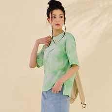 체이스컬트 여자 전판 나염 반팔