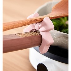 라임리빙 리본 실리콘 조리도구 받침대 2p, 2개, 핑크
