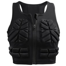 TUOY 여성용 야구 가슴 리브 프로텍터 조끼 전면 지퍼 패딩 압축 조끼 여성용 심장 흉골 가드 스포츠 가라데 축구 농구용