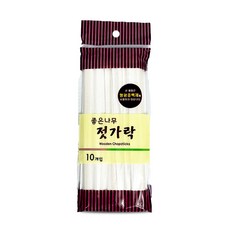 개별종이포장 나무젓가락(10p) 일회용 나무젓가락 위생나무젓가락 업소용젓가락 일회용수저, 1개, 10개입